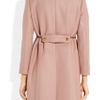 Miu Miu Shearling Collar Double Breasted Wool Coat in Pink (blush) - Lyst