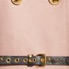 Miu Miu Shearling Collar Double Breasted Wool Coat in Pink (blush) - Lyst