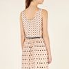 Oasis Spot Pleated Belted Dress in Beige (natural) - Lyst