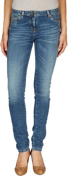 Roberto Cavalli Denim Trousers in Blue - Lyst