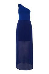 Therapy Dress One Shoulder Split Maxi
