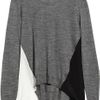 Vionnet Chiffonpaneled Alpaca and Silkblend Sweater in Gray - Lyst