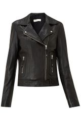 Whistles Dree Leather Biker Jacket