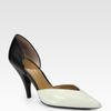 3.1 Phillip Lim Ava Leather Pumps in White (black) - Lyst