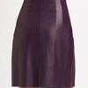 Akris Leather Skirt in Purple - Lyst