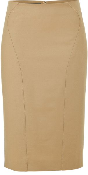 Alberta Ferretti Caramel Skirt in Brown (caramel) - Lyst