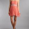 Ax Paris Ax Paris Sleeveless Jewel Chiffon Dress in Pink (coral) - Lyst