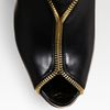 Christian Louboutin Leather and Suede Zipper Ankle Boots in Black - Lyst