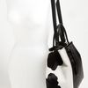 Fendi 2jours Calf Hair Leather Shopper in Black (black/ milk) - Lyst