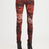 Helmut Lang Midnight Floral Reflex Leggings in Red - Lyst