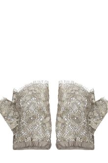 Hidy N.g Cut Off Gold Lace Gloves - Lyst