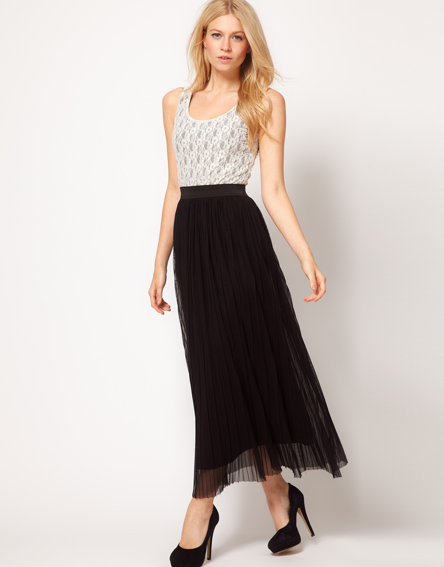 lace top maxi