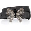 Miu Miu Crystal Embellished Suede Belt in Black (anthracite) - Lyst