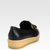 Stella Mccartney Faux Leather and Faux Python Wedges in Black - Lyst