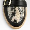 Stella Mccartney Faux Leather and Faux Python Wedges in Black - Lyst