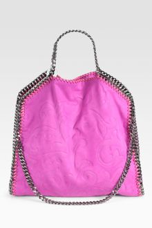 Stella McCartney Falabella Embossed Foldover Tote - Lyst