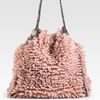 Stella Mccartney Falabella Wool Foldover Tote in Pink (rose) - Lyst