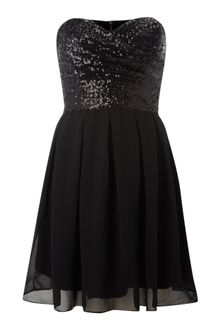 Tfnc Sweetheart Sequin Top Dress - Lyst