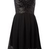 Tfnc Sweetheart Sequin Top Dress in Black - Lyst