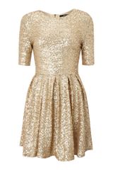 Tfnc Fit and Flare Sequin Dress