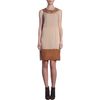 Thomas Maier Ruffled Neck Trim Dress in Beige (champagne) - Lyst