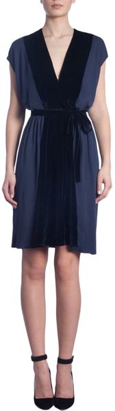 Thomas Maier Cap Sleeve Vneck Dress - Lyst