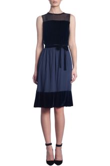 Thomas Maier Sheer Shoulder Sleeveless Dress - Lyst