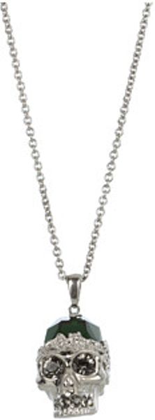 Alexander Mcqueen Necklace in Green (s) - Lyst