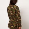 Asos Collection Asos Army Camo Jacket with Detachable Fur Trim Collar in Green (khaki) - Lyst