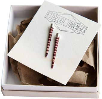 Better Late Than Never Ocean Quill Studs - Lyst