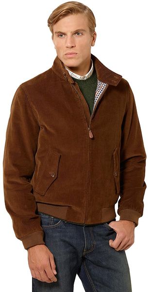 Brooks Brothers Corduroy Bomber - Lyst