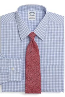 Brooks Brothers Supima Cotton Noniron Extraslim Fit Shadow Check Dress Shirt - Lyst