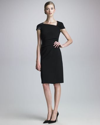 J. Mendel Asymmetric Techno Jersey Dress - Lyst
