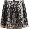 Lanvin Animal Print Mini Skirt in Black (animal) - Lyst
