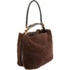 Marni Shearling Hobo Bag in Brown (sienna) - Lyst