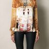 Mary Katrantzou Cake Flake Print Blouse in Multicolor (yellow) - Lyst
