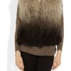 Michael By Michael Kors Dipdyed Shearling Gilet in Brown (taupe) - Lyst