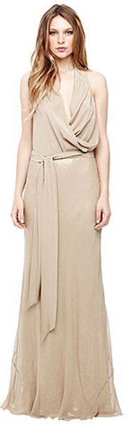 Nicole Miller Wash Habotai Silk Gown - Lyst