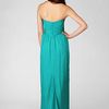 Nicole Miller Silk Chiffon Strapless Gown in Green (sea glass) - Lyst