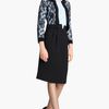 Oscar De La Renta Slim Wool Skirt in Black - Lyst