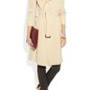 Roland Mouret Textured Wool and Silk Coat in Beige (cream) - Lyst