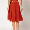 Seventh Wonderland Silk Beach Skirt with Cut Out Detail in Brown (copper) - Lyst