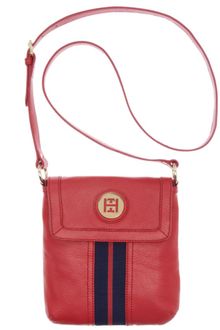 Tommy Hilfiger Pebble Leather Logo Crossbody - Lyst
