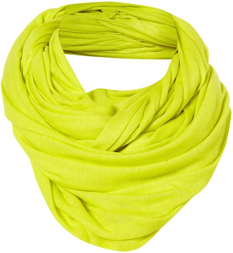 Topshop Plain Jersey Snood in Green (chartreuse) - Lyst