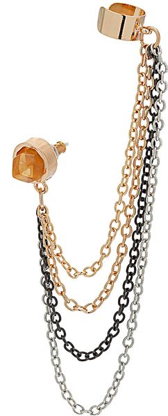 Topshop Shard Drape Ear Cuff - Lyst
