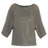 Vince Metallic Knit Sweater in Gray (grey) - Lyst