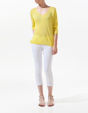 Zara Open Back Sweater - Lyst