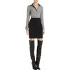 Alexander Wang Contrast Front Skirt in Black - Lyst