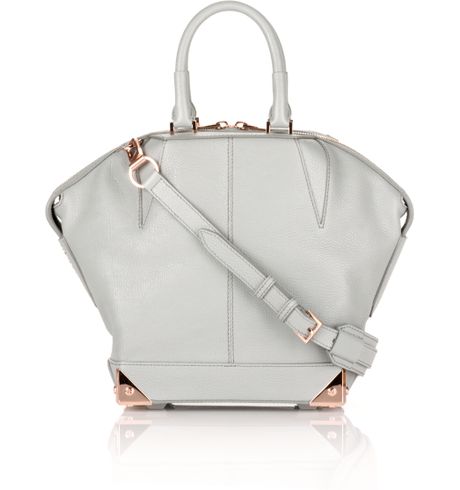 Alexander Wang Emile in Mercury Pebble Print Calf With Rose Gold in White (mercury) - Lyst
