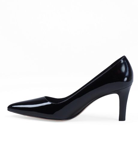 Brooks Brothers Patent Leather Classic Pumps in Black | Lyst